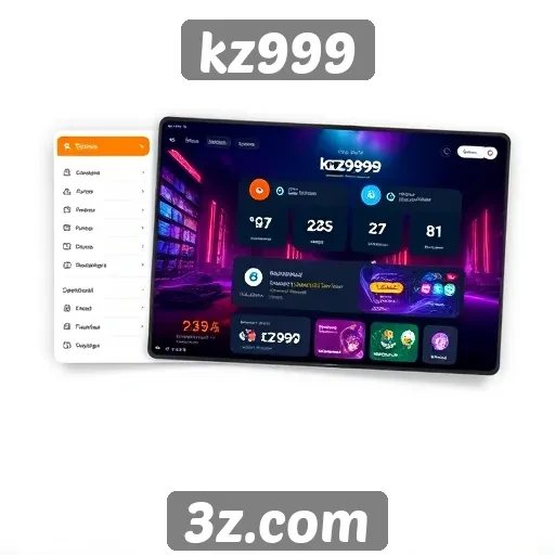 Análise da interface do site kz999