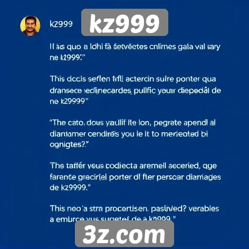 Feedback dos usuários sobre a experiência no kz999