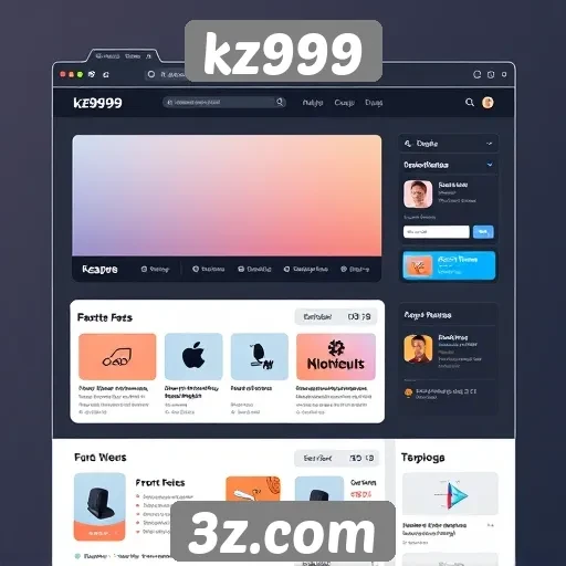 Análise da interface do usuário no site kz999